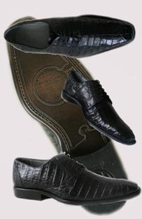 Мужские туфли из кожи крокодила