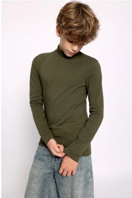 Водолазка школьная с горлом и длинным рукавом хлопок